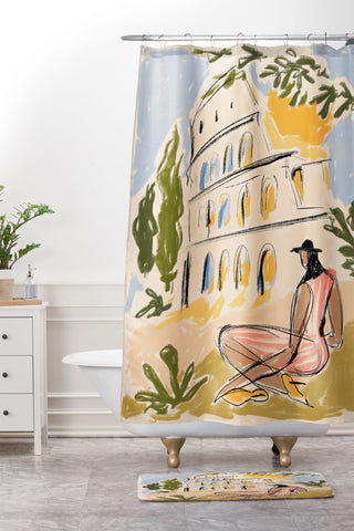 Maggie Stephenson When in Rome I Shower Curtain And Mat