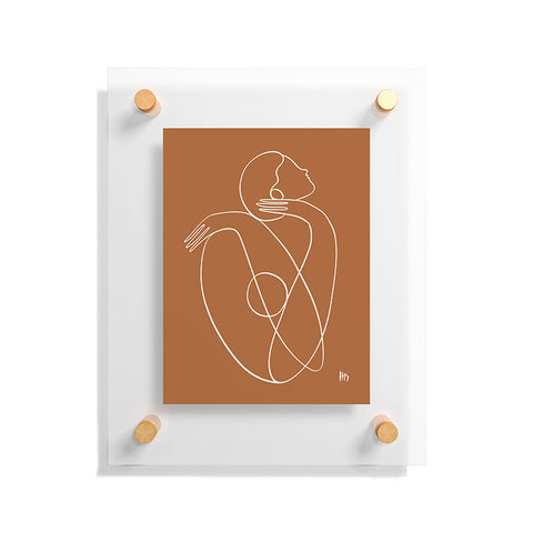 Maggie Stephenson You are doing great rust Floating Acrylic Print