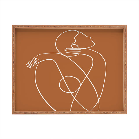 Maggie Stephenson You are doing great rust Rectangular Tray