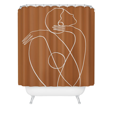 Maggie Stephenson You are doing great rust Shower Curtain