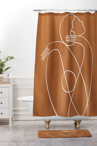 Maggie Stephenson You are doing great rust Shower Curtain And Mat