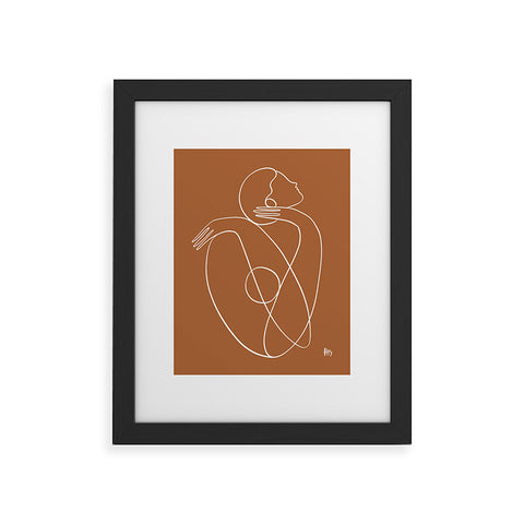 Maggie Stephenson You are doing great rust Framed Art Print