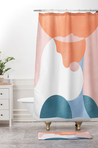 Maggie Stephenson You are enough Shower Curtain And Mat