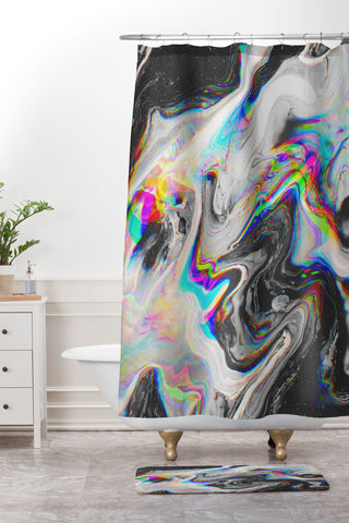 Maladiva Confusion Shower Curtain And Mat