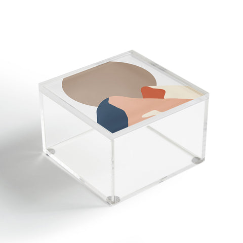 Mambo Art Studio Abstact Mountain Sun Acrylic Box