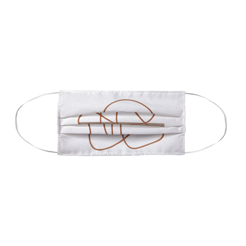 Mambo Art Studio Abstract Line Neutral Face Mask