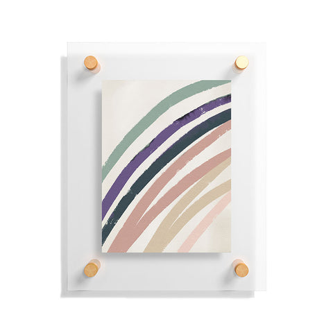 Mambo Art Studio Abstracto Rainbow Pastels Floating Acrylic Print
