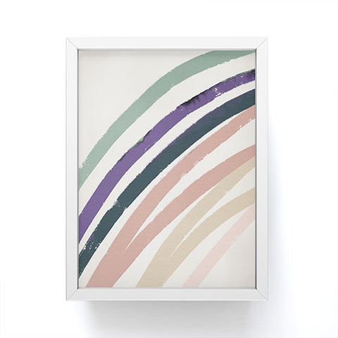 Mambo Art Studio Abstracto Rainbow Pastels Framed Mini Art Print