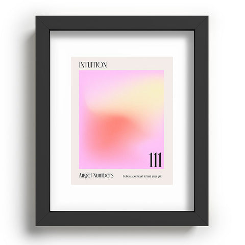 Mambo Art Studio Angel Numbers 111 Intuition Recessed Framing Rectangle