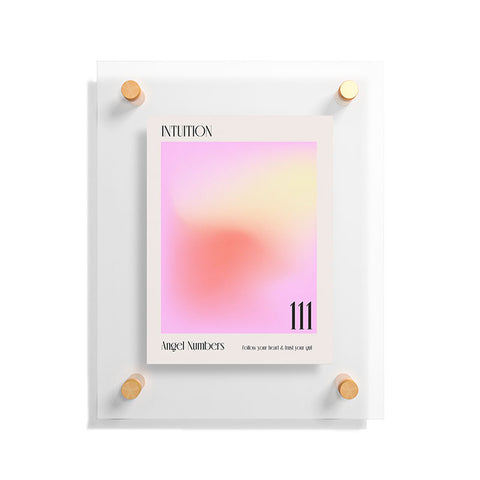 Mambo Art Studio Angel Numbers 111 Intuition Floating Acrylic Print