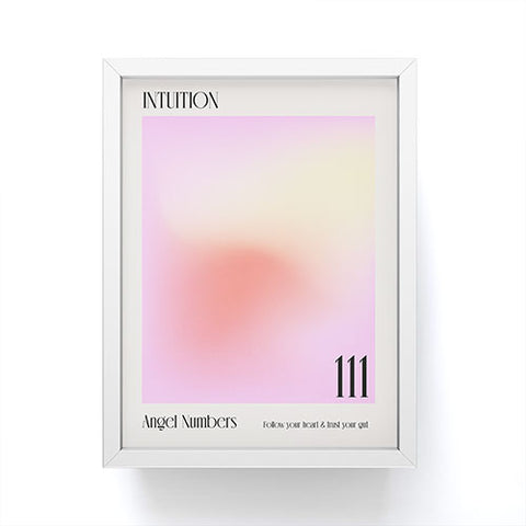 Mambo Art Studio Angel Numbers 111 Intuition Framed Mini Art Print