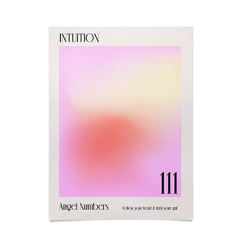 Mambo Art Studio Angel Numbers 111 Intuition Poster