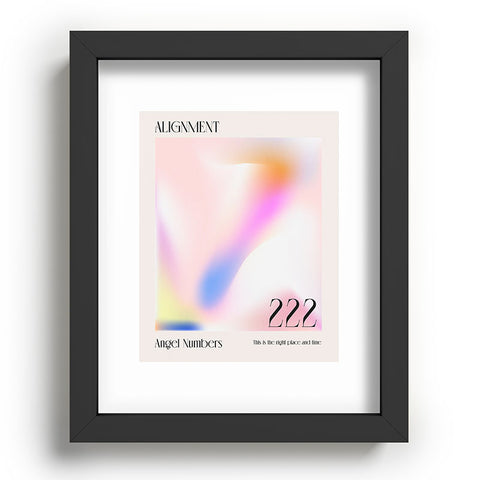 Mambo Art Studio Angel Numbers 222 Alignment Recessed Framing Rectangle