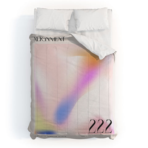 Mambo Art Studio Angel Numbers 222 Alignment Comforter