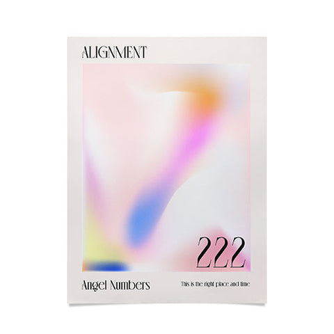 Mambo Art Studio Angel Numbers 222 Alignment Poster