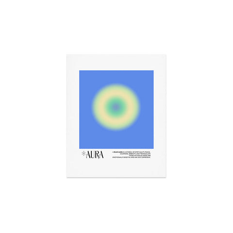 Mambo Art Studio Aura Blue Art Print