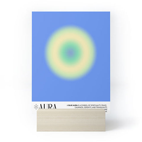 Mambo Art Studio Aura Blue Mini Art Print