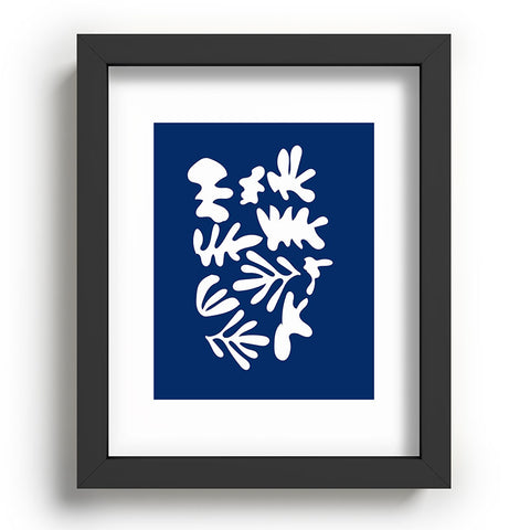 Mambo Art Studio Blue Cut Out Recessed Framing Rectangle