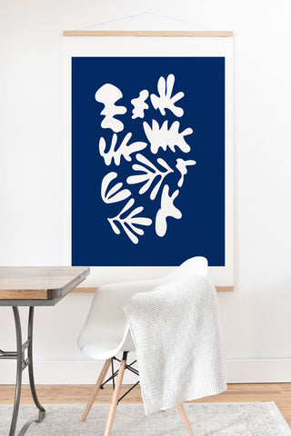 Mambo Art Studio Blue Cut Out Art Print And Hanger