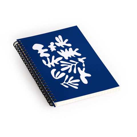 Mambo Art Studio Blue Cut Out Spiral Notebook