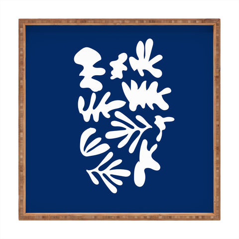 Mambo Art Studio Blue Cut Out Square Tray