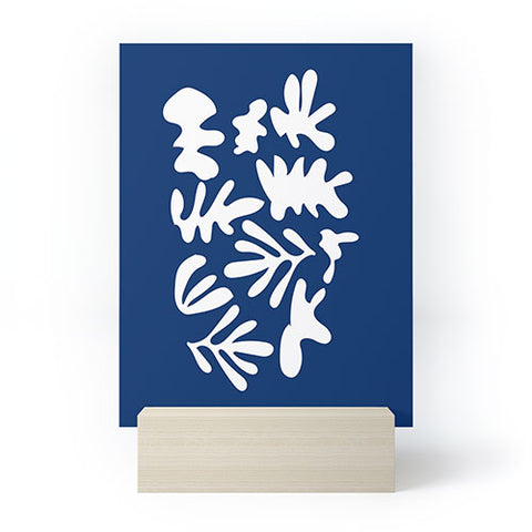 Mambo Art Studio Blue Cut Out Mini Art Print