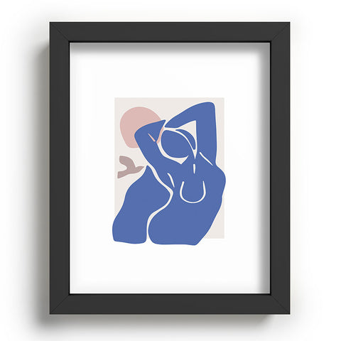 Mambo Art Studio Blue Summer Recessed Framing Rectangle