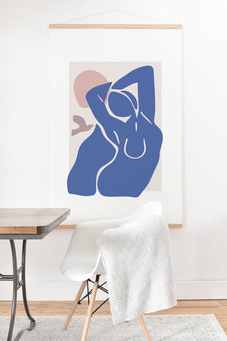 Mambo Art Studio Blue Summer Art Print And Hanger