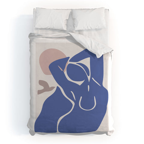 Mambo Art Studio Blue Summer Duvet Cover