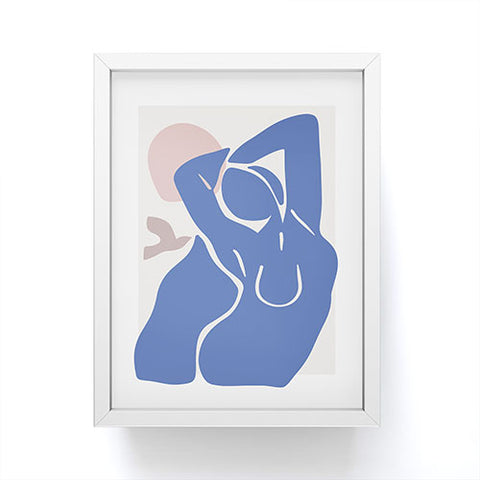 Mambo Art Studio Blue Summer Framed Mini Art Print