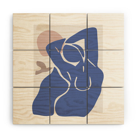 Mambo Art Studio Blue Summer Wood Wall Mural