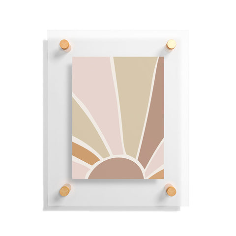 Mambo Art Studio Boho Retro Sun Floating Acrylic Print