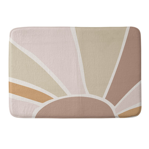 Mambo Art Studio Boho Retro Sun Memory Foam Bath Mat
