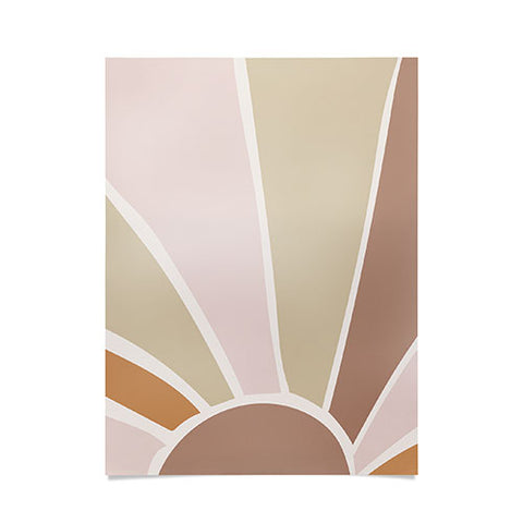 Mambo Art Studio Boho Retro Sun Poster