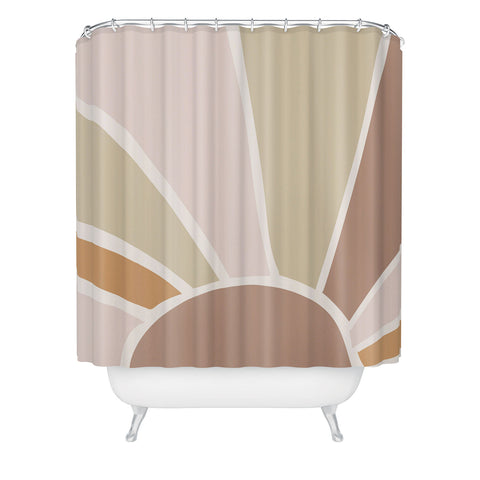 Mambo Art Studio Boho Retro Sun Shower Curtain