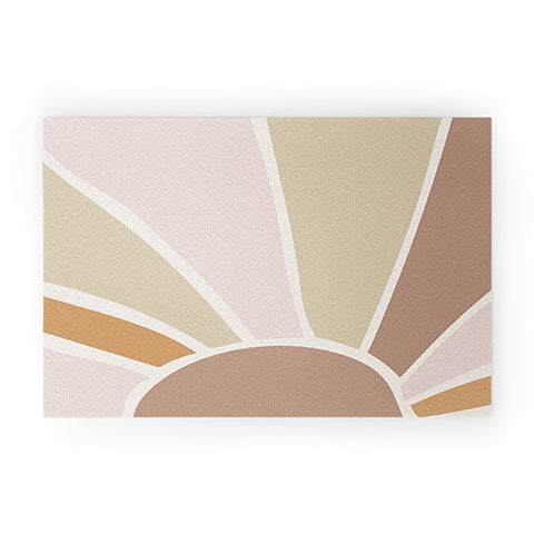 Mambo Art Studio Boho Retro Sun Welcome Mat