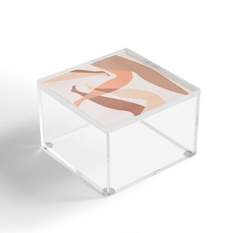 Mambo Art Studio Chilling in Neutrals Acrylic Box