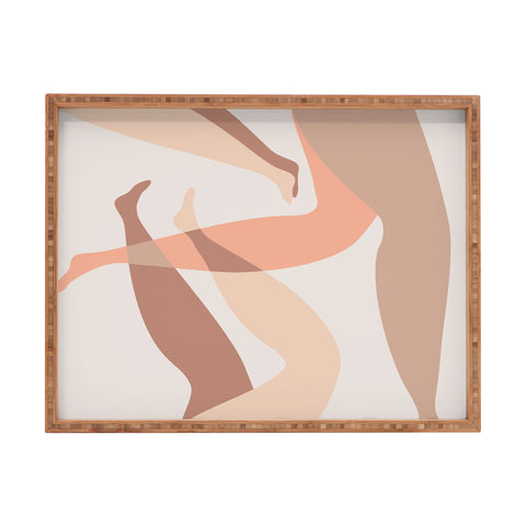 Mambo Art Studio Chilling in Neutrals Rectangular Tray