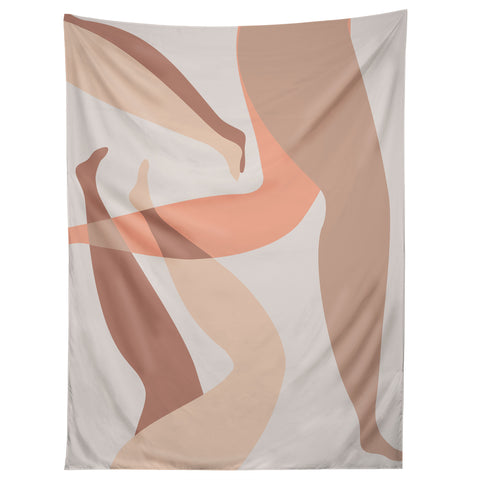 Mambo Art Studio Chilling in Neutrals Tapestry