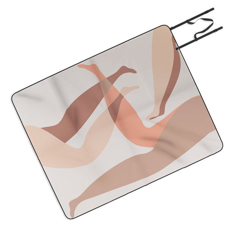 Mambo Art Studio Chilling in Neutrals Picnic Blanket