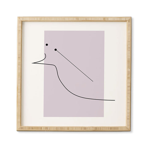 Mambo Art Studio Curves Number 2 Framed Wall Art