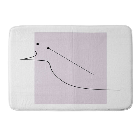 Mambo Art Studio Curves Number 2 Memory Foam Bath Mat