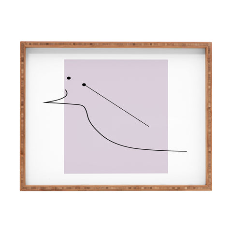 Mambo Art Studio Curves Number 2 Rectangular Tray