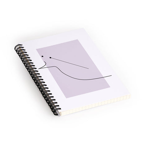 Mambo Art Studio Curves Number 2 Spiral Notebook