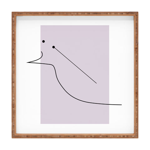 Mambo Art Studio Curves Number 2 Square Tray