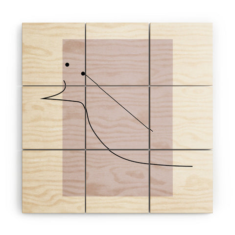 Mambo Art Studio Curves Number 2 Wood Wall Mural