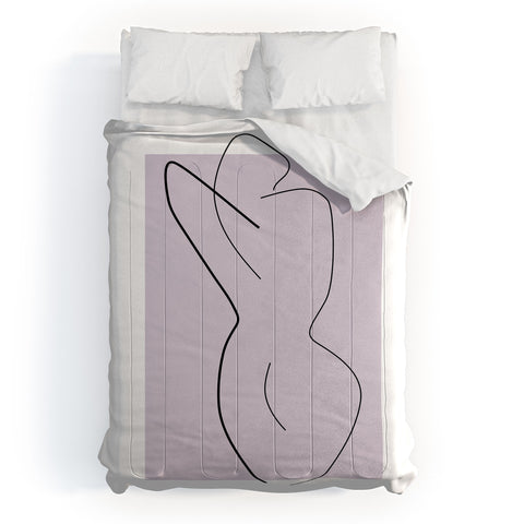 Mambo Art Studio Curves Number 3 Comforter