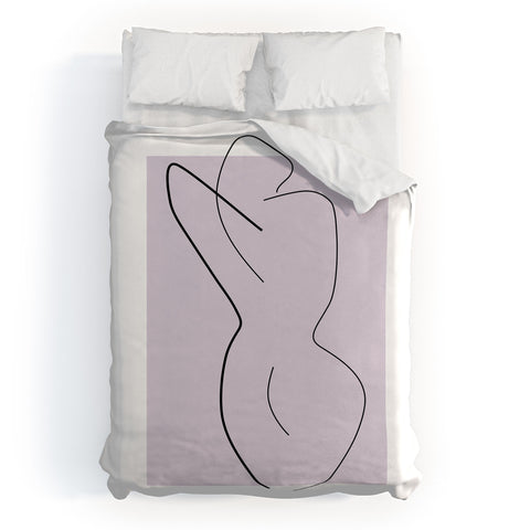 Mambo Art Studio Curves Number 3 Duvet Cover
