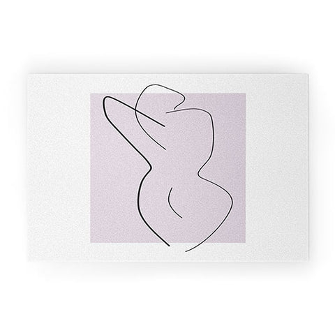 Mambo Art Studio Curves Number 3 Welcome Mat