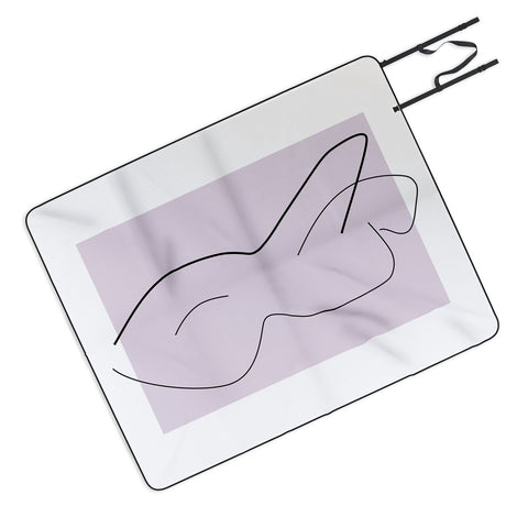 Mambo Art Studio Curves Number 3 Picnic Blanket